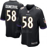 Camiseta Baltimore Ravens Dumervil Negro Nike Game NFL Nino