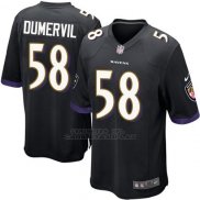 Camiseta Baltimore Ravens Dumervil Negro Nike Game NFL Nino