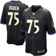 Camiseta Baltimore Ravens Ogden Negro Nike Game NFL Nino