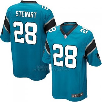 Camiseta Carolina Panthers Stewart Lago Azul Nike Game NFL Hombre