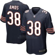 Camiseta Chicago Bears Amos Blanco Negro Nike Game NFL Nino