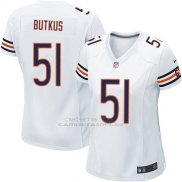 Camiseta Chicago Bears Butkus Blanco Nike Game NFL Mujer