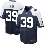 Camiseta Dallas Cowboys Carr Negro Blanco Nike Game NFL Nino