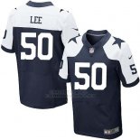 Camiseta Dallas Cowboys Lee Profundo Azul y Blanco Nike Elite NFL Hombre