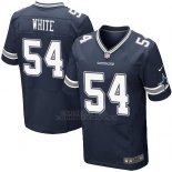 Camiseta Dallas Cowboys White Profundo Azul Nike Elite NFL Hombre