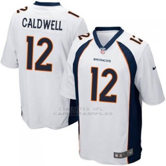 Camiseta Denver Broncos Caldwell Blanco Nike Game NFL Hombre