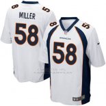 Camiseta Denver Broncos Miller Blanco Nike Game NFL Hombre