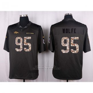 Camiseta Denver Broncos Wolfe Apagado Gris Nike Anthracite Salute To Service NFL Hombre