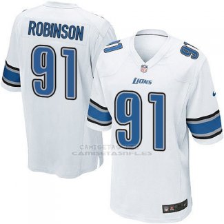 Camiseta Detroit Lions Robinson Blanco Nike Game NFL Hombre