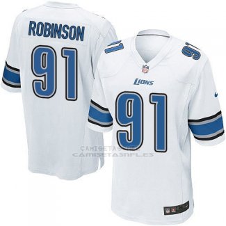 Camiseta Detroit Lions Robinson Blanco Nike Game NFL Nino