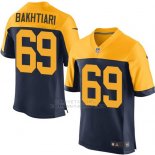 Camiseta Green Bay Packers Bakhtiari Profundo Azul y Amarillo Nike Elite NFL Hombre