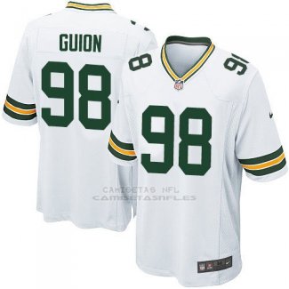 Camiseta Green Bay Packers Guion Blanco Nike Game NFL Nino