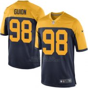 Camiseta Green Bay Packers Guion Negro Amarillo Nike Game NFL Nino