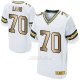 Camiseta Green Bay Packers Lang Blanco Nike Gold Elite NFL Hombre