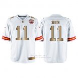 Camiseta Kansas City Chiefs Smith Blanco Nike Gold Game NFL Hombre