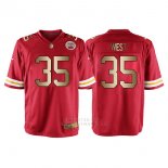 Camiseta Kansas City Chiefs West Rojo Nike Gold Game NFL Hombre