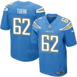 Camiseta Los Angeles Chargers Tuerk Azul Nike Elite NFL Hombre