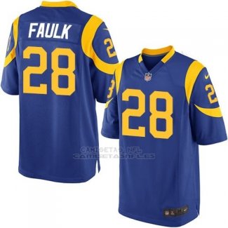Camiseta Los Angeles Rams Faulk Azul Nike Game NFL Hombre