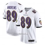 Camiseta NFL Game Baltimore Ravens 89 Mark Andrews Blanco