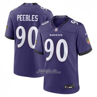 Camiseta NFL Game Baltimore Ravens Aeneas Peebles Violeta