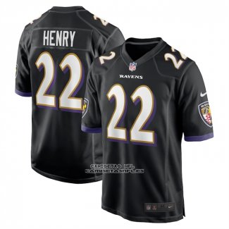 Camiseta NFL Game Baltimore Ravens Derrick Henry Alterno Negro