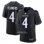 Camiseta NFL Game Baltimore Ravens Zay Flowers Alterno Negro