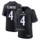 Camiseta NFL Game Baltimore Ravens Zay Flowers Alterno Negro