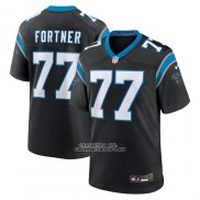 Camiseta NFL Game Carolina Panthers Luke Fortner Negro
