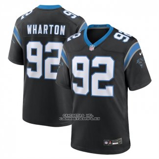 Camiseta NFL Game Carolina Panthers Tershawn Wharton Negro