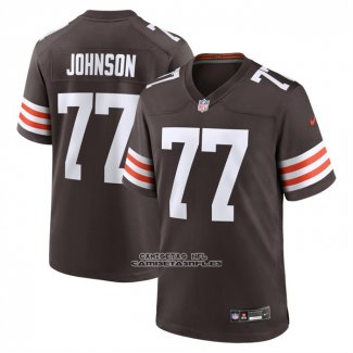 Camiseta NFL Game Cleveland Browns Zion Johnson Marron