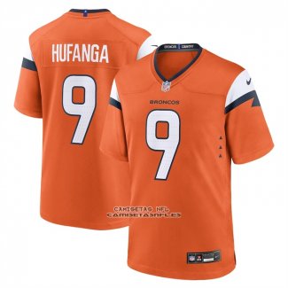 Camiseta NFL Game Denver Broncos Talanoa Hufanga Naranja