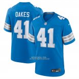 Camiseta NFL Game Detroit Lions Gunnar Oakes Azul
