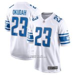 Camiseta NFL Game Detroit Lions Jeff Okudah Blanco