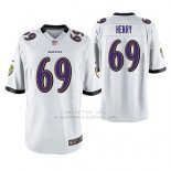Camiseta NFL Game Hombre Baltimore Ravens Willie Henry Blanco Camiseta NFL Game Hombre Baltimore Ravens Willie Henry Blanco