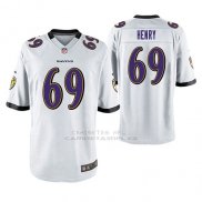 Camiseta NFL Game Hombre Baltimore Ravens Willie Henry Blanco