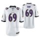 Camiseta NFL Game Hombre Baltimore Ravens Willie Henry Blanco