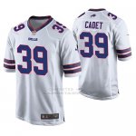 Camiseta NFL Game Hombre Buffalo Bills Travaris Cadet Blanco