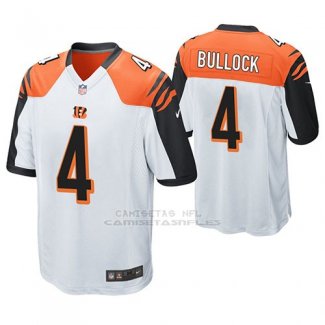 Camiseta NFL Game Hombre Cincinnati Bengals Randy Bullock Blanco