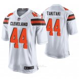 Camiseta NFL Game Hombre Cleveland Browns Sione Takitaki Blanco