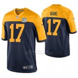 Camiseta NFL Game Hombre Green Bay Packers Davante Adams Azul 100th Anniversary Alternate