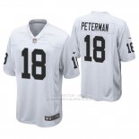 Camiseta NFL Game Hombre Oakland Raiders Nathan Peterman Blanco