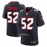 Camiseta NFL Game Houston Texans Xavier Thomas Jugador Azul Marino Camiseta NFL Game Houston Texans Xavier Thomas Jugador Azul Marino