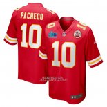 Camiseta NFL Game Kansas City Chiefs Isiah Pacheco Super Bowl LVII Patch Rojo