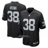 Camiseta NFL Game Las Vegas Raiders Jordan Brown Negro