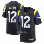 Camiseta NFL Game Los Angeles Rams Puka Nacua 2025 Rivalries Collection Negro