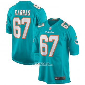 Camiseta NFL Game Miami Dolphins Ted Karras Verde