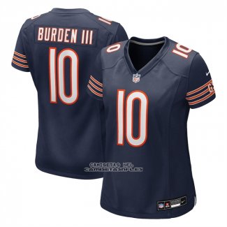 Camiseta NFL Game Mujer Chicago Bears Luther Burden III Azul