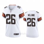 Camiseta NFL Game Mujer Cleveland Browns Greedy Williams 2020 Blanco