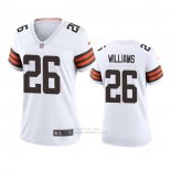 Camiseta NFL Game Mujer Cleveland Browns Greedy Williams 2020 Blanco