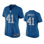 Camiseta NFL Game Mujer Detroit Lions Jason Huntley Throwback Azul